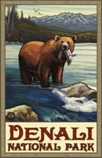 Denali National Park 2 Travel Poster Print  Reproduction Giclee Print 11x17