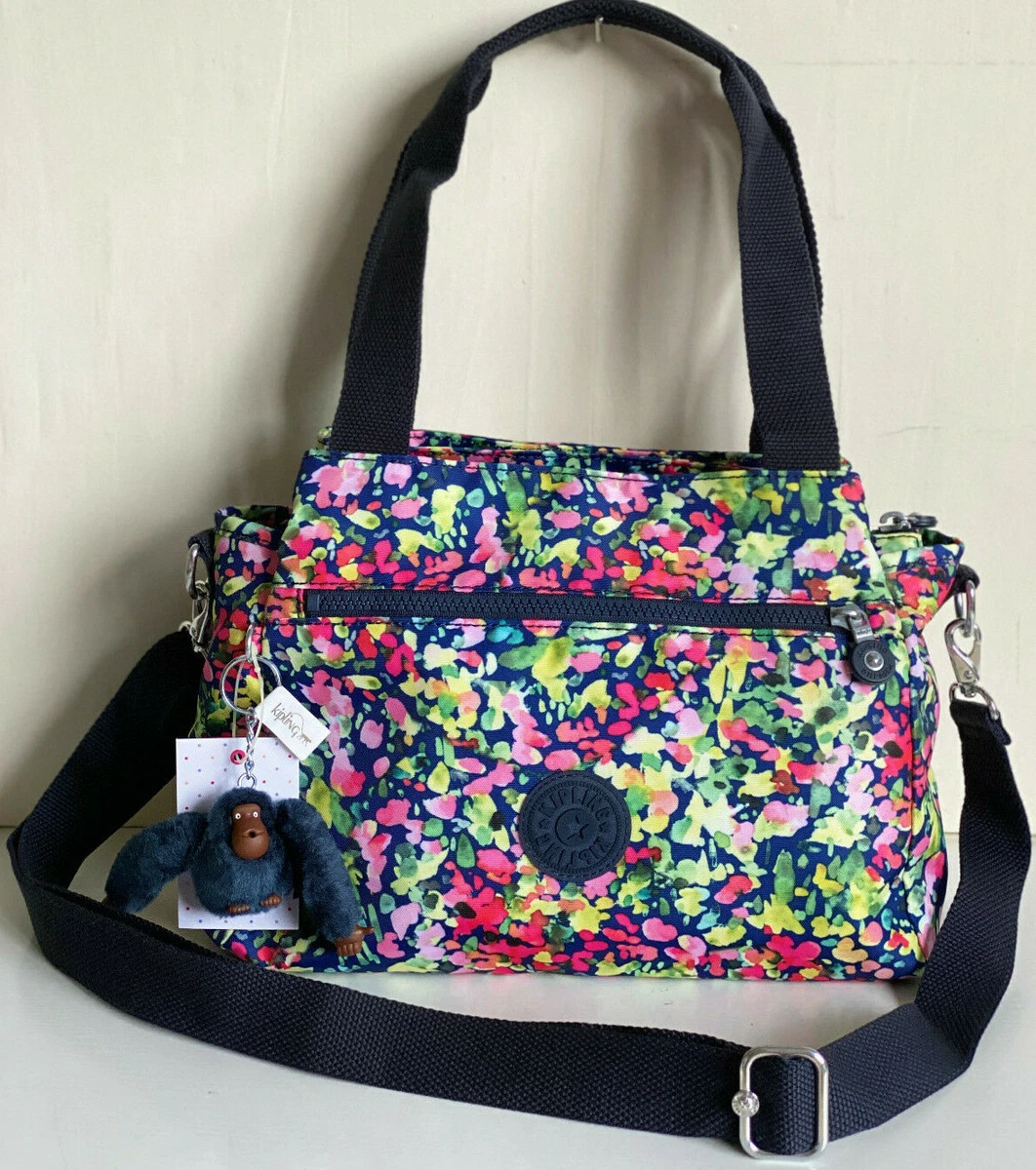 Kipling elysia print best sale satchel