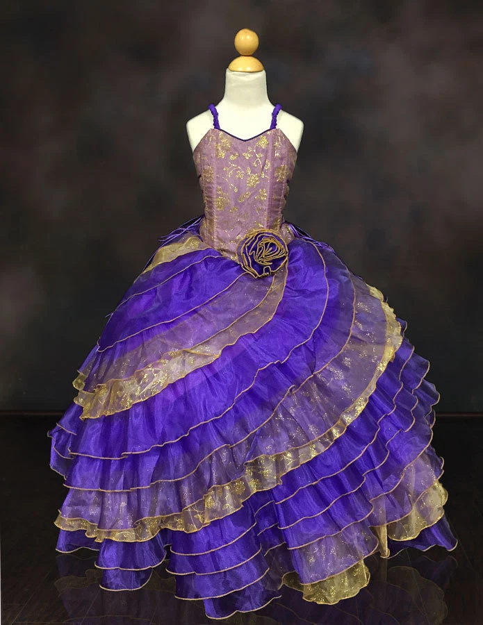 Vestido Niñas CALLA EE. UU. Colección Princesa Desfile Formal Fiesta Baile Vestido TALLA 10 Foto 2 de 4