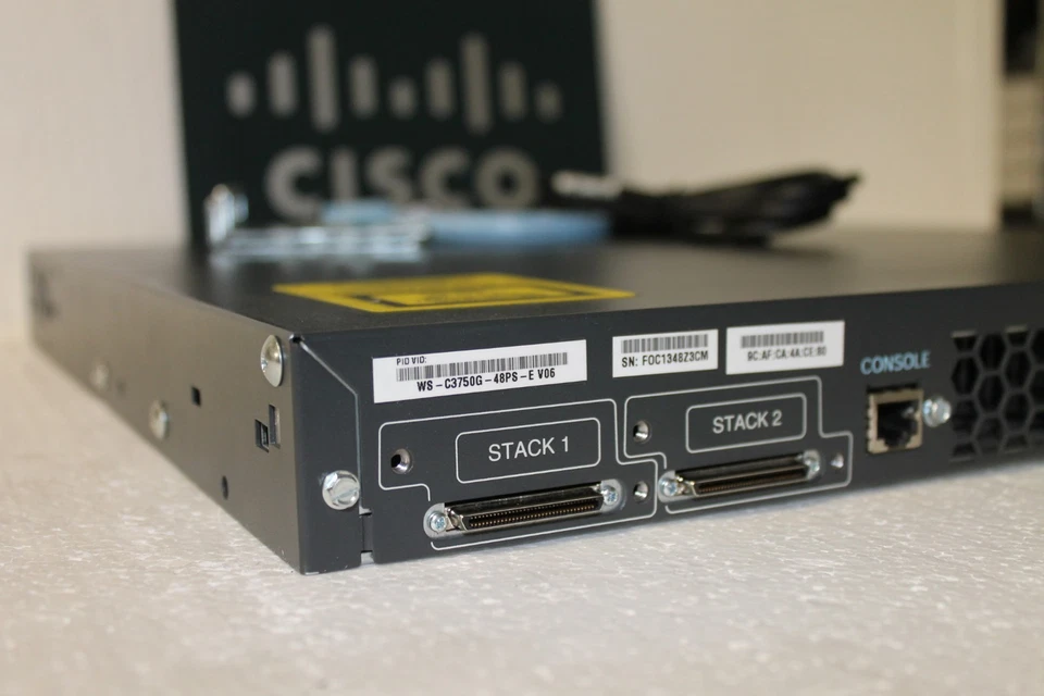 Cisco Catalyst WS-C3750G-48PS-E 48-Ports Rack Switch Stackable 3750G PoE-48 - Image 4 of 4