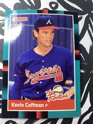 ERROR 1988 Donruss The Rookies #49 Kevin Coffman Atlanta Braves FACE DISTORTION