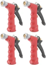 Commercial Threaded Front Insulated Hot or Cold Water Pistol Nozzle - Pack of 4