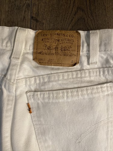 Womens Vintage Levis Orange Tag 912 Slim Fit Tapered Leg 7 Short Made In USA - Picture 9 of 11