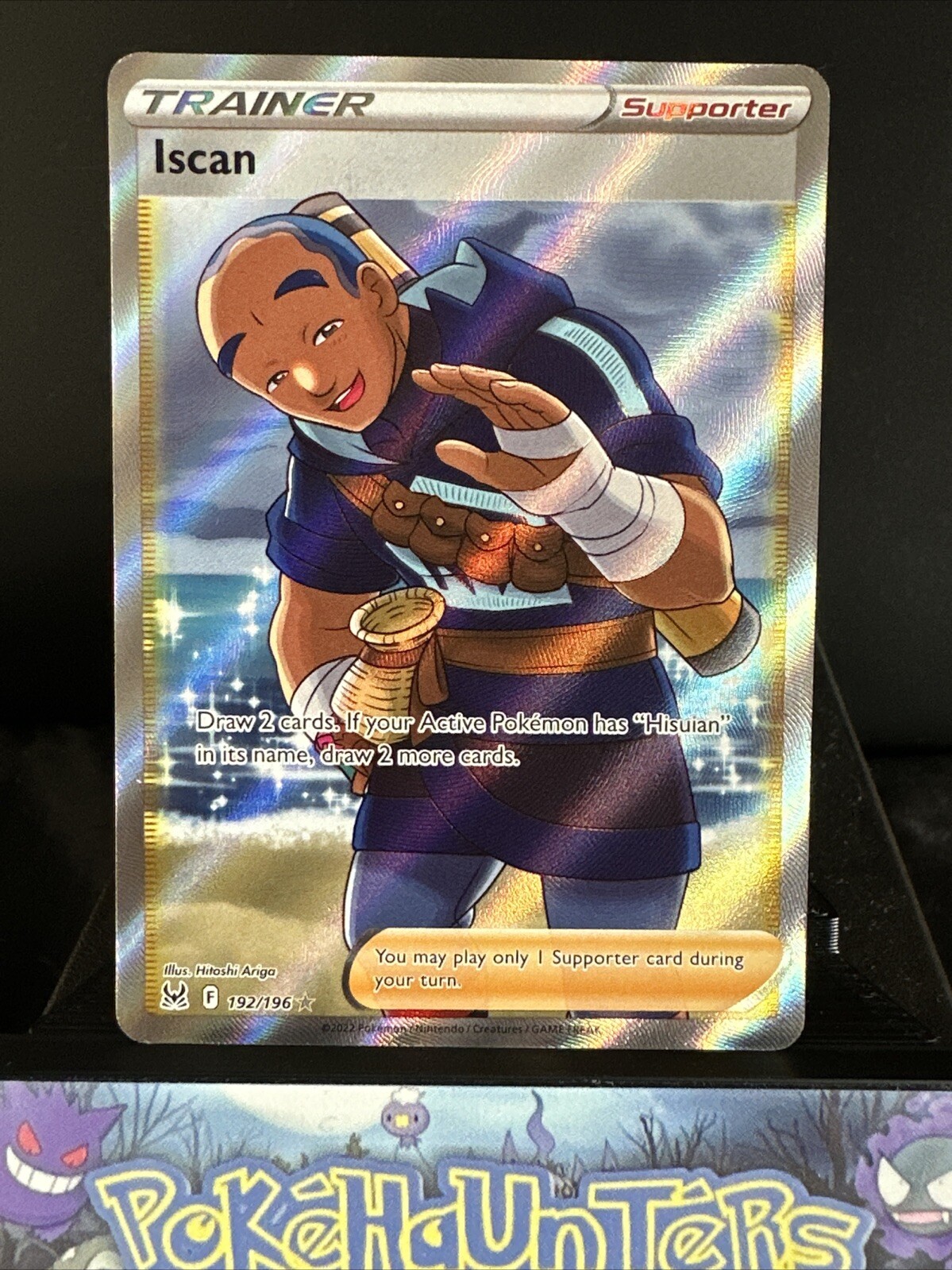 Pokemon Card Iscan 192/196 Full Art Trainer Lost Origin Near Mint