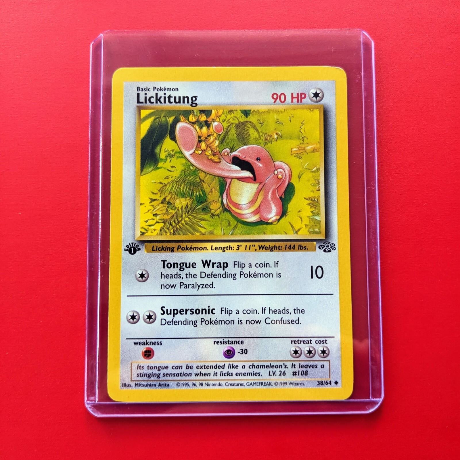Lickitung 38/64 Pokémon Jungle 1st Edition 1999 | Regular Finish | Near Mint Con