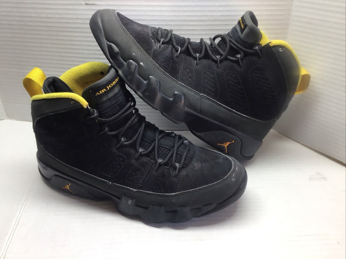 gold black jordan 9