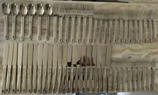 57pc PSF1 STAINLESS PREFERRED STOCK 18/0 Stainless, China, Plain, Pierced Tip