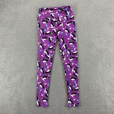 LulaRoe Pants Womens Small Purple Ducks Leggings Yoga Pants Stretch 24x26