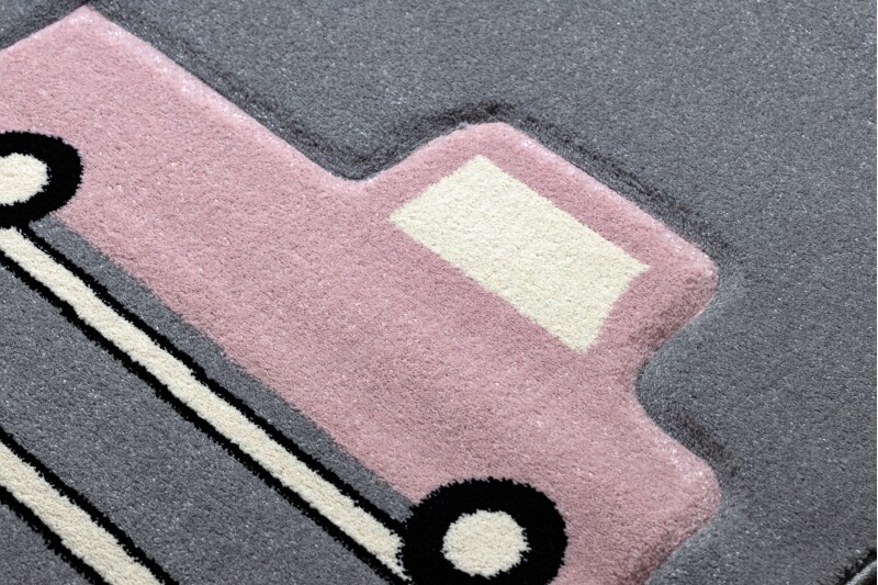 Tappeto Moderno' Petit 'Giocattoli Auto Grigio per Bambini Migliore Qualità foto 3