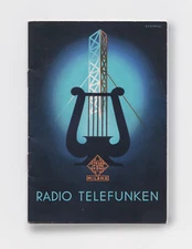 Telefunken. Siemens. Depliant pubblicità anno 1939. Radio. Valvole. Autarchia .