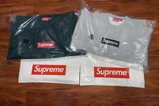 Supreme Box Logo Bogo Crewneck Grey/Pine Green Small/Medium FW22