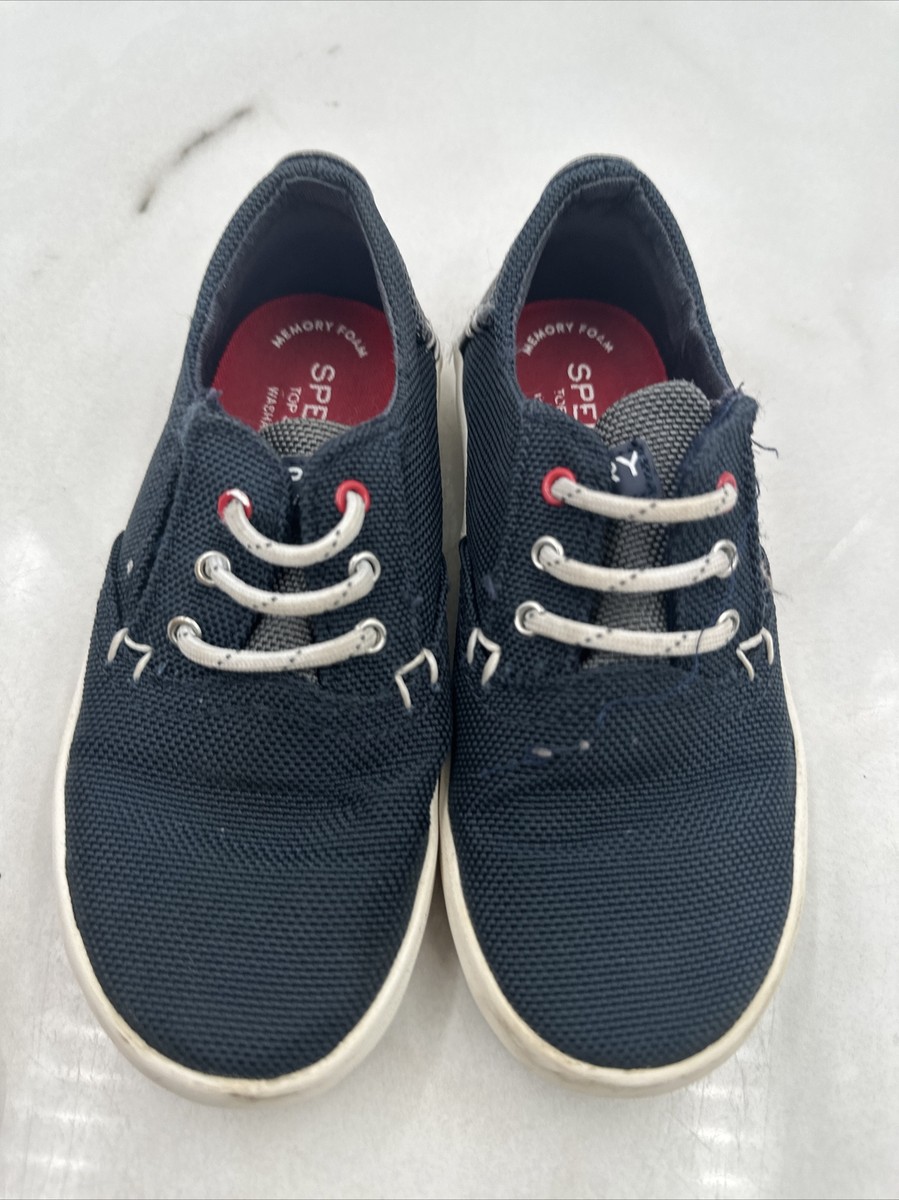 ★Summer1sCa11ng★ Sperry Shoes Youth Boys Sz 11 Top Sider Bodie Blue Deck Lace up