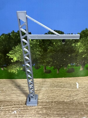 #ad #ad O Scale Catenary Pole Single Overhead Power Line Holder for Model Trains $19.99