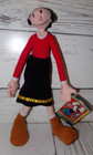 2002 Olive Oil Doll Kellytoy Poseable Popeyes Girlfriend Plush Toy 16.5” w/ Tag