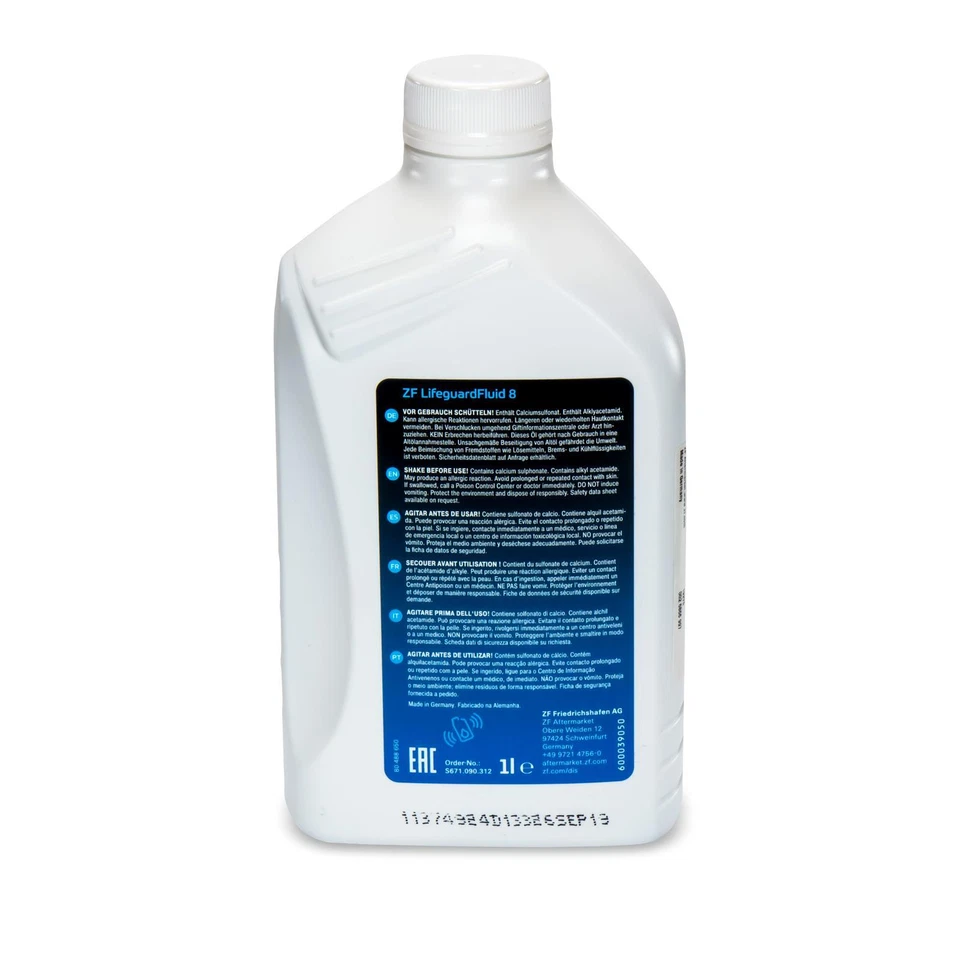 5 L Huile Automatique ZF LifeGuard Fluid 8 avec Entonnoir + Jauge - Photo 3/4