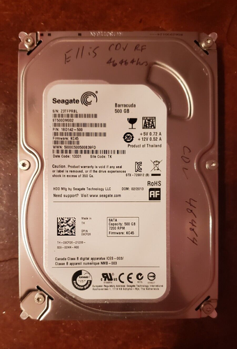 HD SATA 3.5 Seagate Barracuda 500GB ST500DM002 7200 RPM PC Computador DVR - Escorrega o Preço