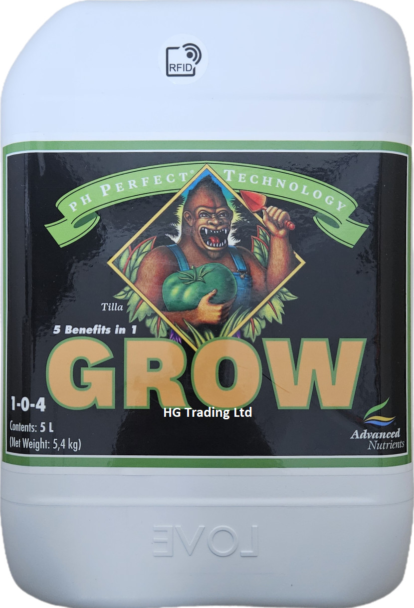 Advanced Nutrients Grow 5L - pH Perfect 3 Part Plant Nutrient Grow 5 Litres