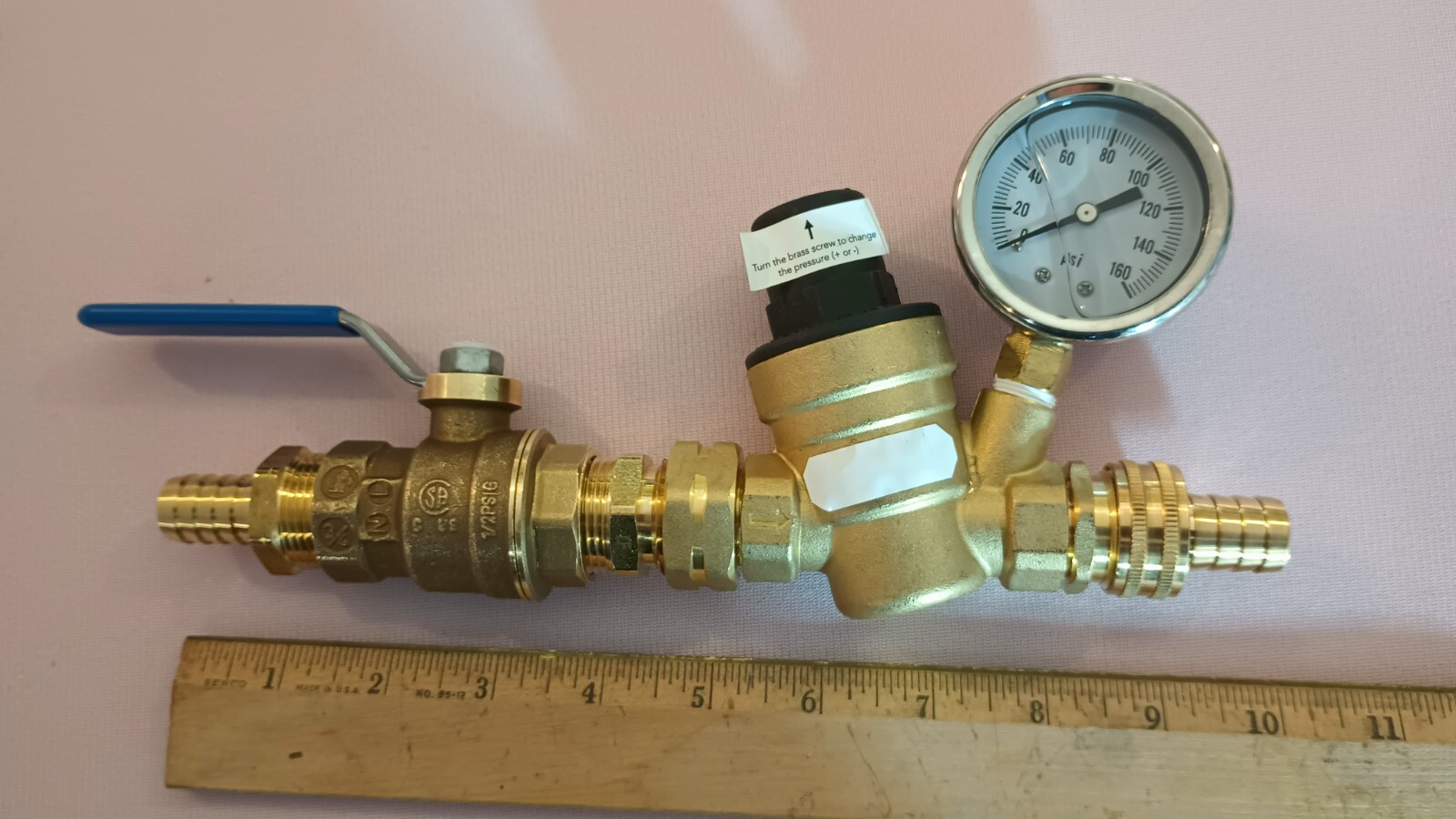 Hot Rod jet boat water pressure regulator kit with ball valve Modern