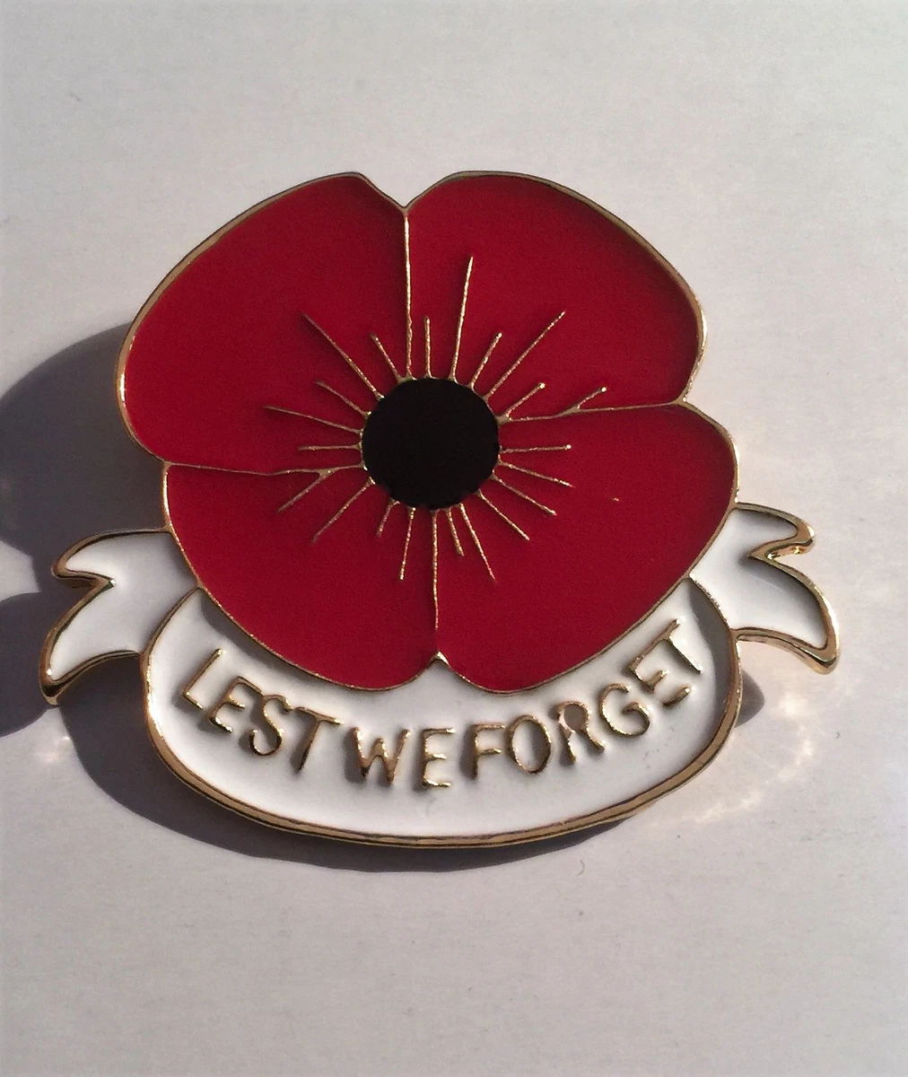 Red cheap poppy brooch