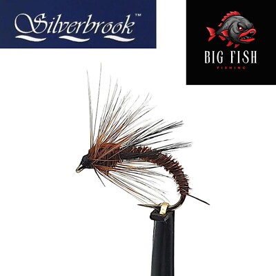 12 x Silverbrook Fasanenschwanz Emerger Forellenfliegen - Fliegenfischen - Größe 10/12