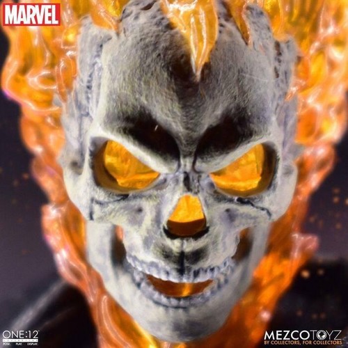 MARVEL - Ghost Rider & Hell Cycle 1/12 Action Figure & Vehicle Mezco - Imagen 3 de 20