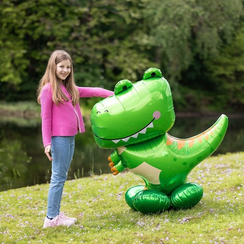 Amscan Anagram 4292311 - T-Rex Dinosaur AirLoonz Air-filled Foil Balloon - 54" - Foto 2 di 3