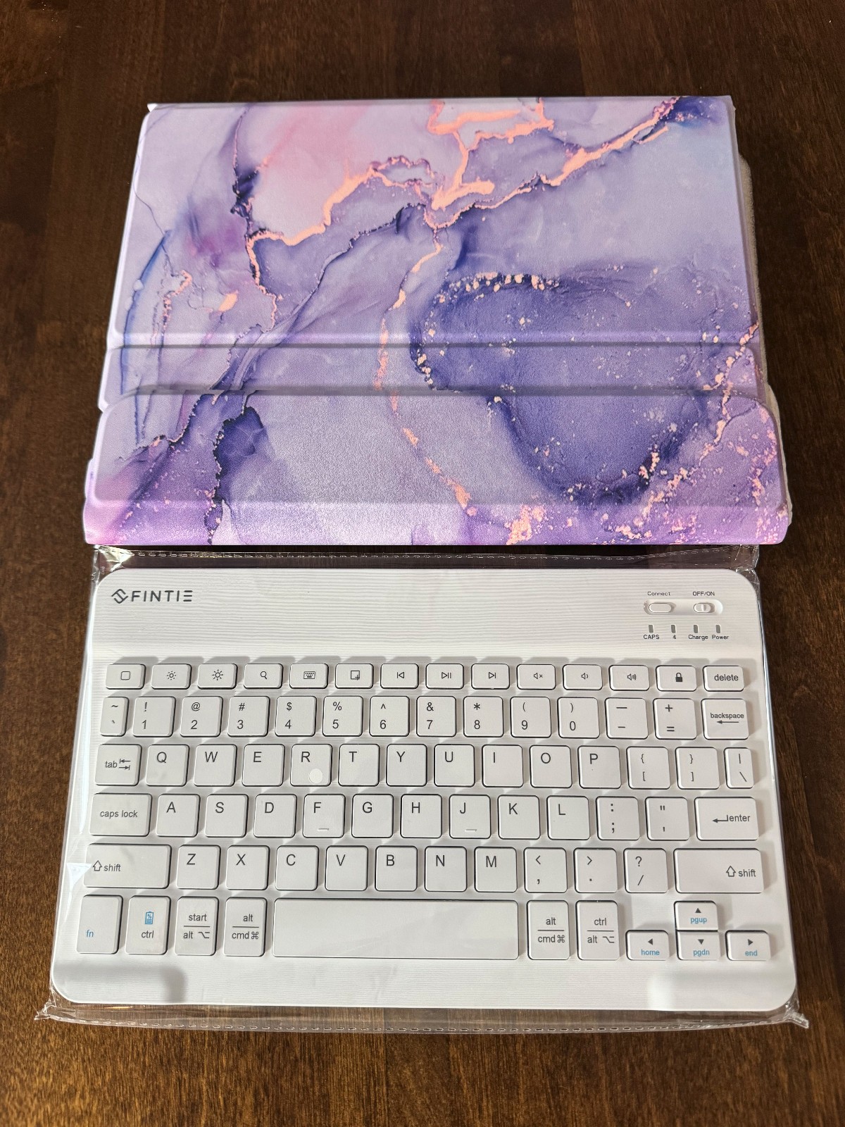 Keyboard Case for iPad Air 11-inch M4/M3/M2 (2026/2025/2024) Lilac Marble