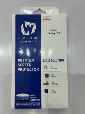Whitestone Dome Tempered Glass Screen Protector for Samsung S21(No UV Light)