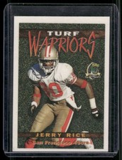 JERRY RICE 1996 Topps Turf Warriors Insert Card #TW16 San Francisco 49ers