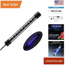 Aquarium Light Blue LED Submersible USB Fish Tank Light Waterproof 7 Inch for
