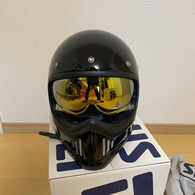 Shoei EX-Zero Gloss Black Helmet XL 61cm 2 Visors Gold Clear JDM Box Bag