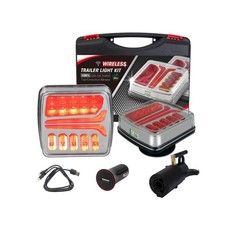 NeaLia Magnetic Wireless Trailer Lights, Rechargeable LED Trailer Light for T...