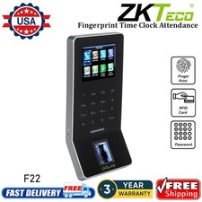 ZKTeco F22 Fingerprint Recognition Time Clock for Employees WiFi Attendance