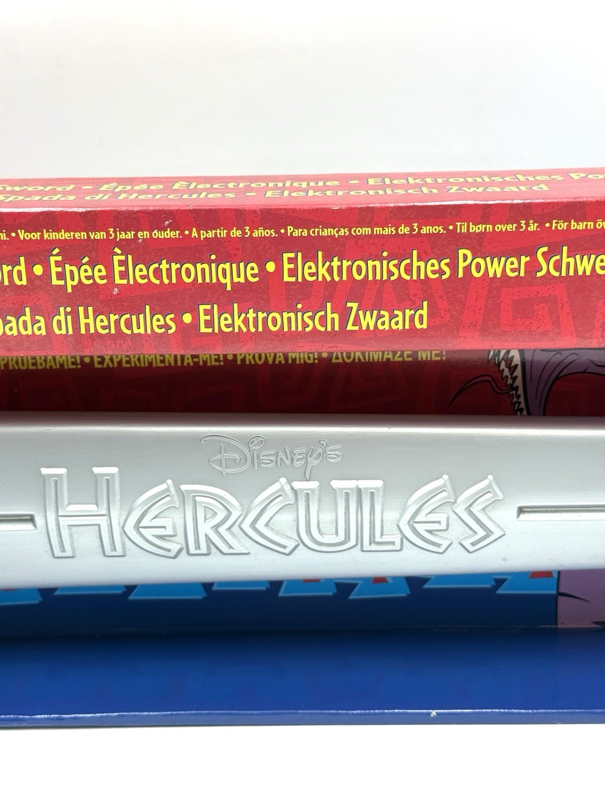 VINTAGE MATTEL DISNEY HERCULES ELECTRONIC POWER SWORD VERY RARE NEW IN BOX FZ