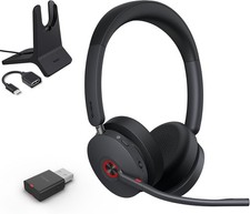 Yealink WH68 Hybrid with Charging Stand ANC Headsets, 492ft Range DECT Wireless