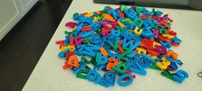 Huge Lot Magnetic Letters Numbers symbols 200 pcs upper/lower fridge school Mix