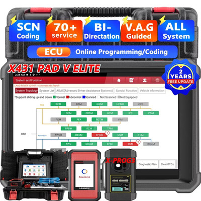 LAUNCH X431 PAD V II ELITE PAD 7 Diagnostic Scan J2534 Key Programming Coding