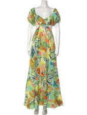 Staud Linen Dress, Cutout Accents - Vacation, Sundress