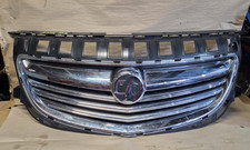 13-17 VAUXHALL INSIGNIA FACELIFT GENUINE FRONT BUMPER TOP CHROME GRILLE AND LOGO