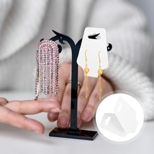 100 Pcs Self Adhesive Bracelet Display Cards Foldable Jewelry Packaging Cards