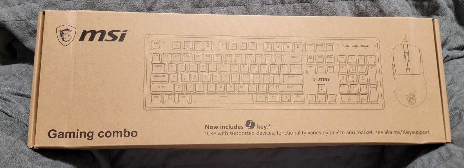 MSI GAMING COMBO SET KEYBOARD AND MOUSE (S11-04US20T-LAX BLACK) *SEALED*