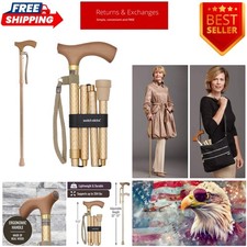 Walking Cane for Men or Women, Foldable and Adjustable from 32-37 Inches, FSA...