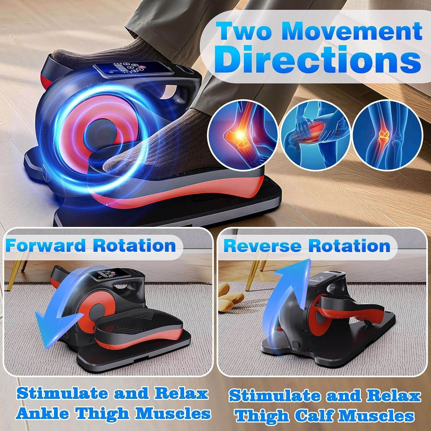 Electric Under-Desk Elliptical Machine with 12 Resistance Levels and ...
