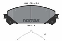 Textar Bremsbelagsatz Scheibenbremse 2445201 FüR Lexus Toyota Rav Rx Nx Camry Es