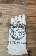 Vintage Peck  Peck Thin White Leather Small Ladies Gloves In Bag Mid Century