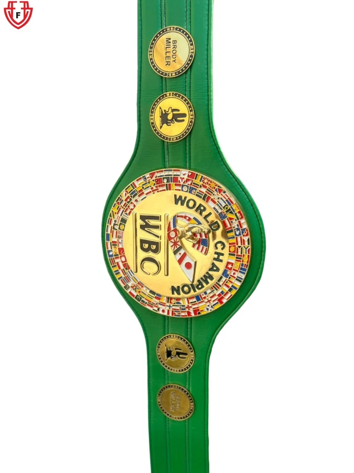 Réplica de cinturón de campeonato de boxeo CMB de alta calidad Foto 2 de 4