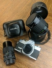 Minolta SRT-101 Camera Body With 500mm Lenses, Tele Converter, Filters, Case