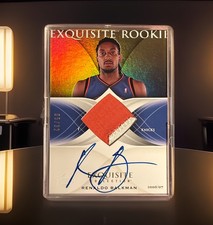 2006-07 Exquisite Renaldo Balkman Rookie Patch Auto 05/32 JERSEY MATCH PRINT RUN