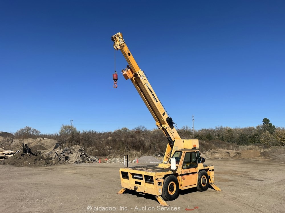 2015 Broderson IC-80-3J 9-Ton Carry Deck Mobile Crane Cummins Cab Jib bidadoo