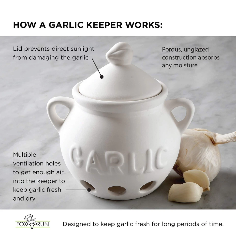 Fox Run Garlic Keeper, Terra Cotta - Image 3 of 4